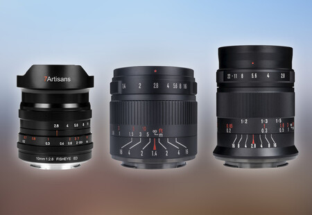 7artisans 10 mm f/2.8, 55 mm f/1.4 II y 60 mm f/2.8 II, nuevos objetivos de bajo coste para sin espejo de sensor recortado y full frame