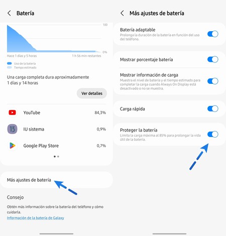 Capturas Samsung Proteccion De Bateria