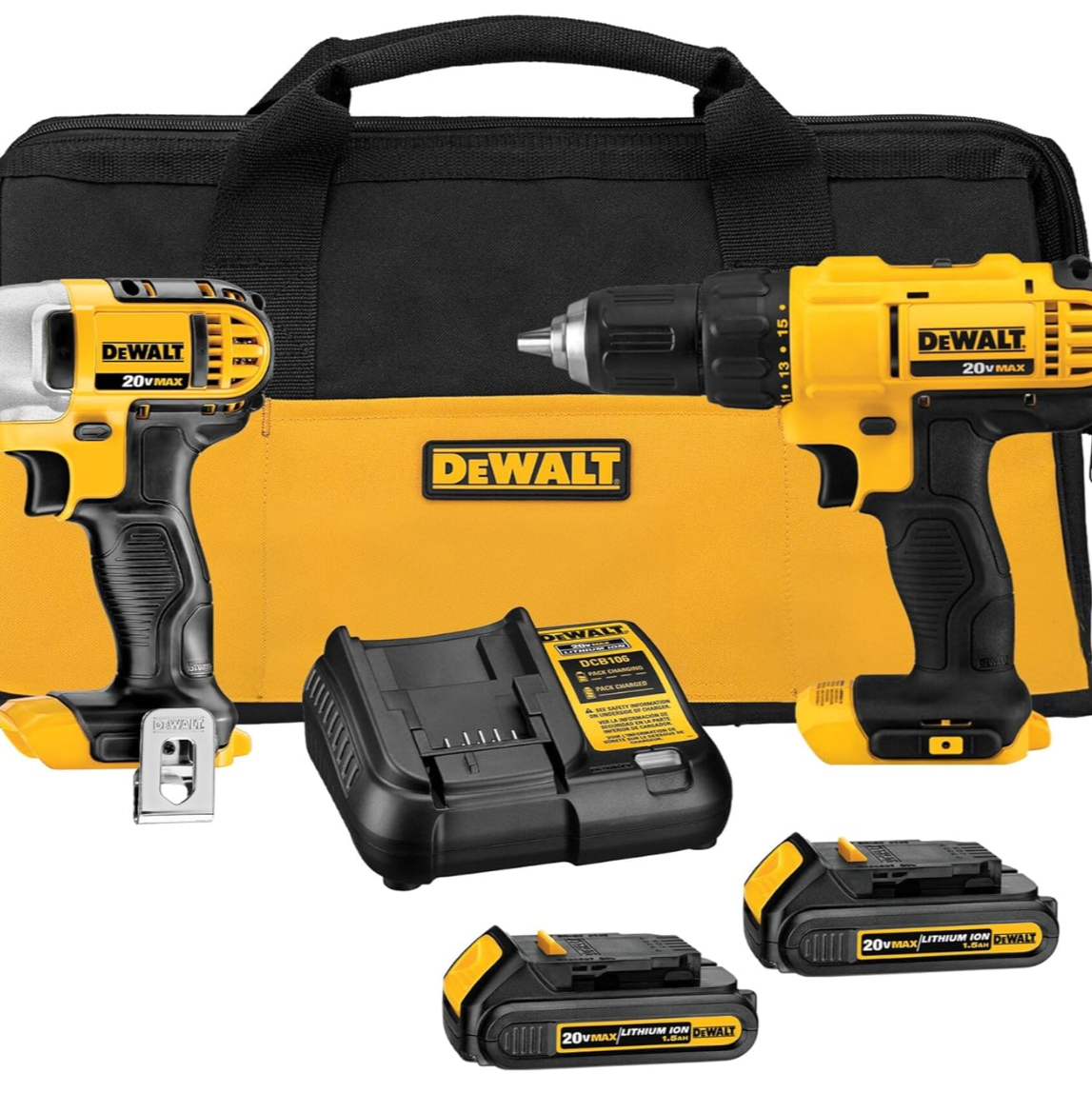 Taladro y llave impacto inalámbricos DEWALT