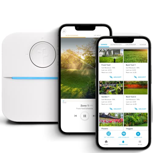 Rachio Controlador inteligente de aspersor de césped con 3 WiFi, compatible con Alexa, 8 zonas