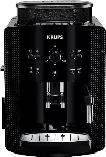 Krups Roma EA81R870 Cafetera expreso superautomática,1.7 L, 3 Niveles de Temperatura, 3 Texturas de molienda, 1450 W, 1 Cups, plástico, Estándar Negra