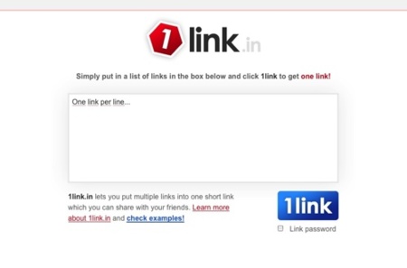 1link.in, agrupando enlaces en uno sólo