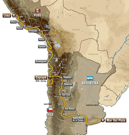 Dakar 2012: el recorrido más africano de la etapa sudamericana