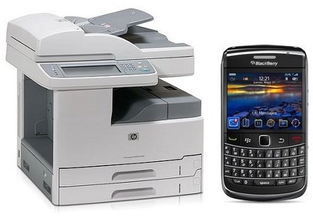 BlackBerry se une a HP para la impresión de documentos