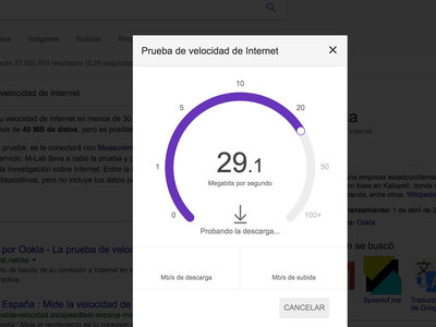 Ya puedes hacer un test de velocidad con una búsqueda de Google