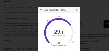 Ya puedes hacer un test de velocidad con una búsqueda de Google