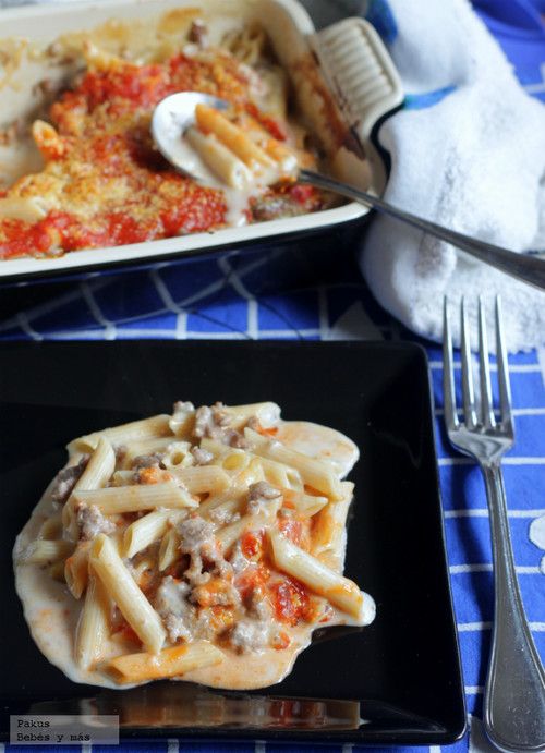 Recetas para toda la familia: Macarrones integrales con bechamel