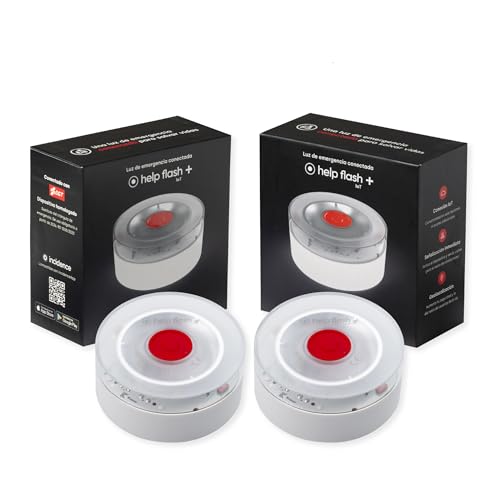 help flash IoT + Luz de Emergencia V16 con Geolocalización Pack 2 uds
