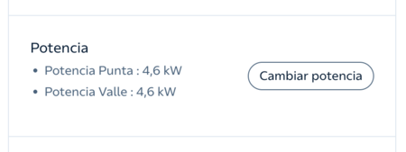 Potencia contratada