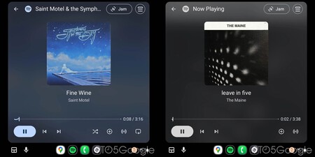 Veja aparência do player no Android Auto 16 (Capturas de tela do 9to5Google)