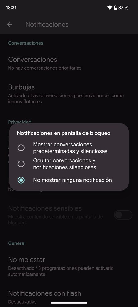 Pantalla de bloqueo