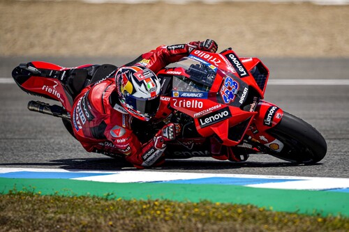 Jack Miller lidera el doblete de Ducati en Jerez tras un desplome dramático de Fabio Quartararo