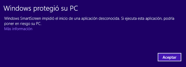 Bloqueo de ejecución SmartScreen