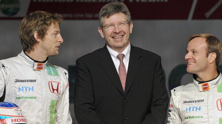 Button Brawn Barrichello Honda F1 2008