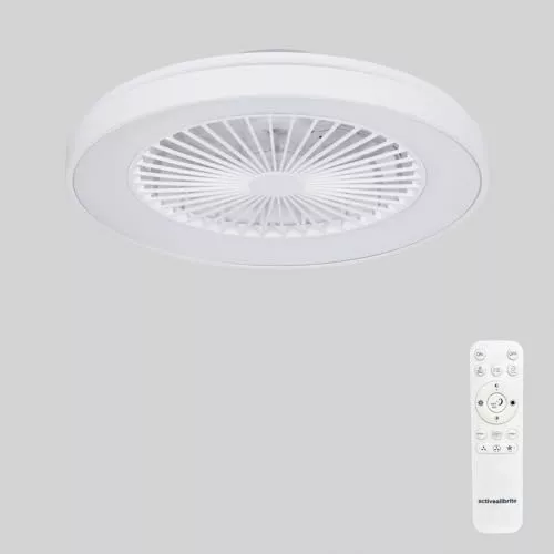 activeallbrite Blanco Ventilador de Techo