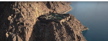 An inverted and bunkered skyscraper: Saudi Arabia's idea to attract billionaire tourism 