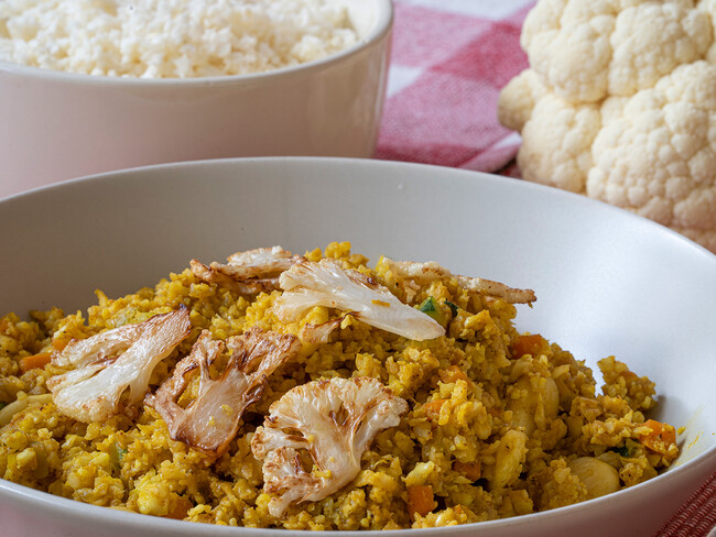Arroz de coliflor: receta fácil y saludable como alternativa al arroz tradicional