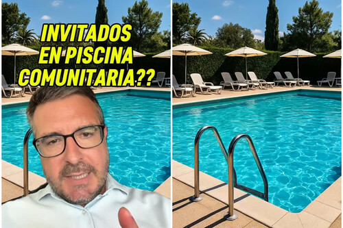 invitados en piscinas comunitarias
