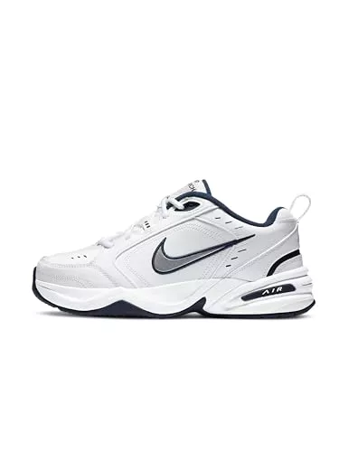 NIKE Air Monarch IV, Zapatillas de Gimnasia Hombre, Blanco White Metallic Silver Midnight Navy 102, 44.5 EU