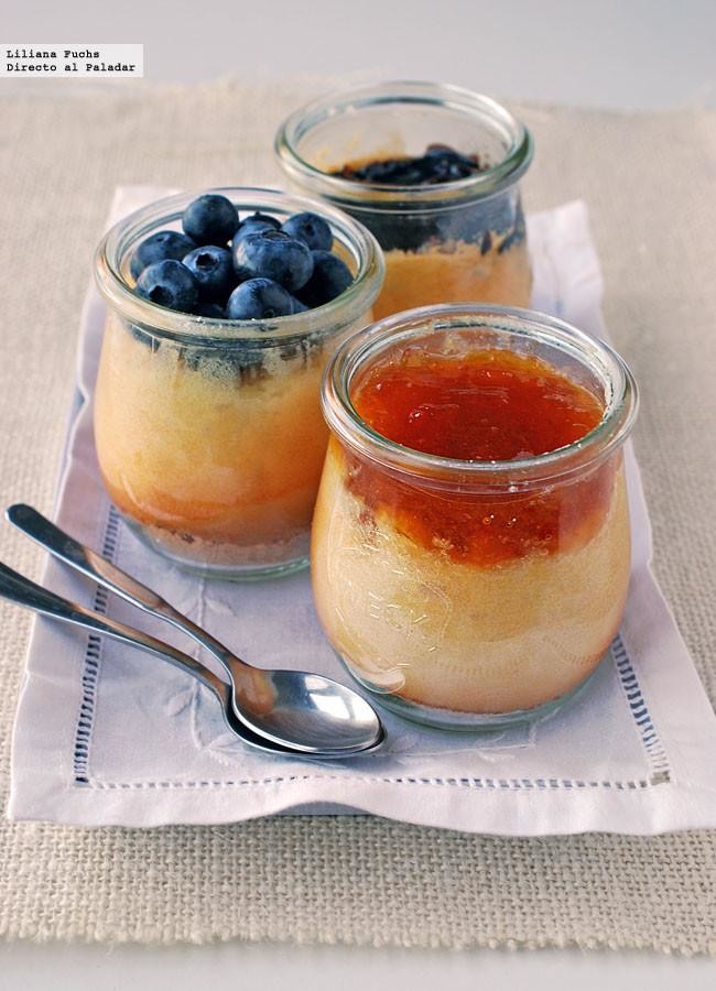 Tarta de queso en vasitos: receta fácil de postre