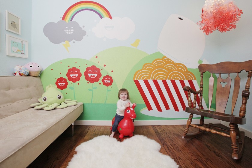 La naturaleza es nuestro tema favorito para dormitorios infantiles, el