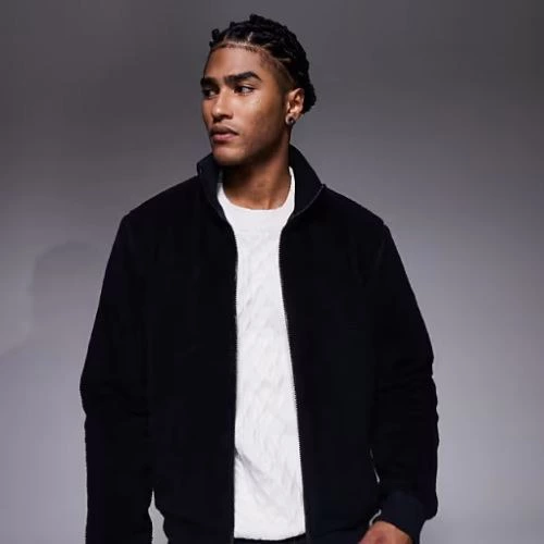 Chaqueta azul marino de felpa Dinstone de Barbour International

