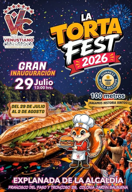 Todo listo para la Feria de la Torta 2026: habrá una torta de 100 metros, 100 expositores, música en vivo y la entrada será gratis
