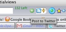 Twitterbar, manda mensajes a Twitter desde la barra de direcciones de Firefox