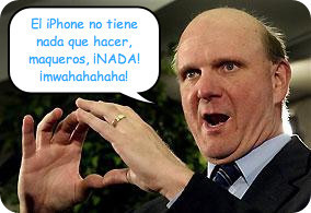 Ballmer vuelve a criticar el iPhone