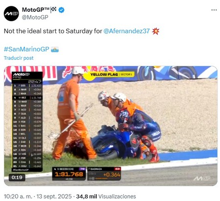 Augusto Fernandez Misano Motogp 2025