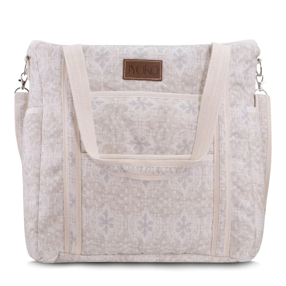 Bolso Jyoko para coche/silla de paseo Mahal con estampados en beige