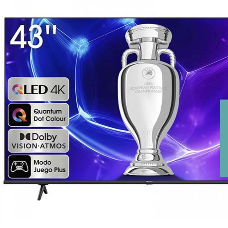 TV QLED 43" (109,22 cm) Hisense 43E79KQ, 4K UHD, Smart TV
