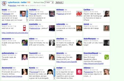 Twitter100, una forma rápida de acceder a los últimos tweets de nuestros contactos