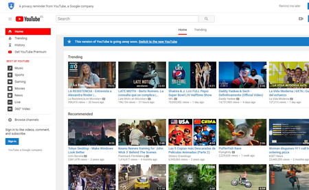 Hasta ahora podías evitar usar la versión más nueva de Youtube, pero eso se acabará en marzo