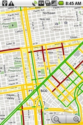 Google Maps Mobile recoge y muestra datos reales de tráfico