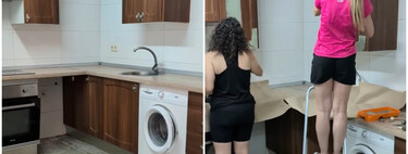 Así ha quedado la reforma sin obras de esta cocina vieja y sin estilo por menos de 700 euros: "Todo es de Leroy Merlin" 