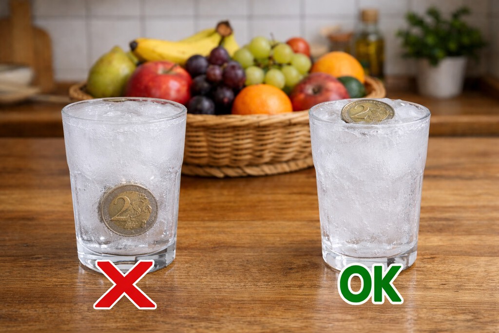 El truco de la moneda en el vaso congelado: una ingeniosa manera de saber si se ha ido la luz mientras no estabas en casa 