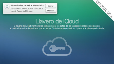 Llavero de iCloud, novedades de OS X Mavericks