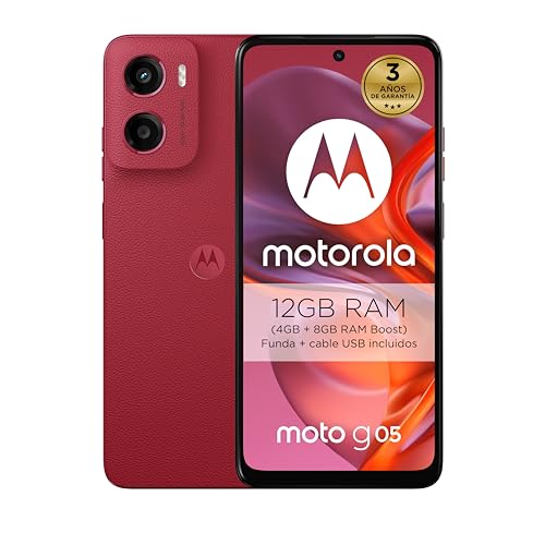 Motorola Moto g05 12GB(4GB+8GB RAM Boost)/64GB Rojo