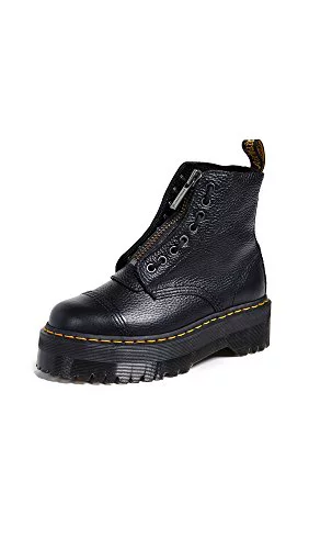 Dr. Martens Jungle Boot, Botas de Combate Mujer, Black Milled Nappa, 38 EU