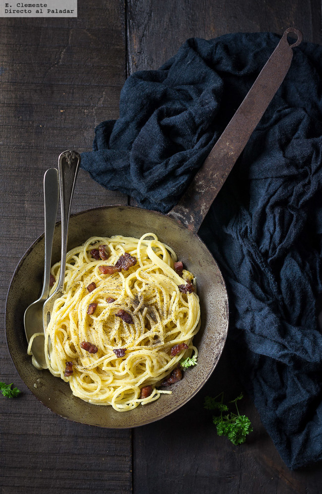 Espaguetis carbonara
