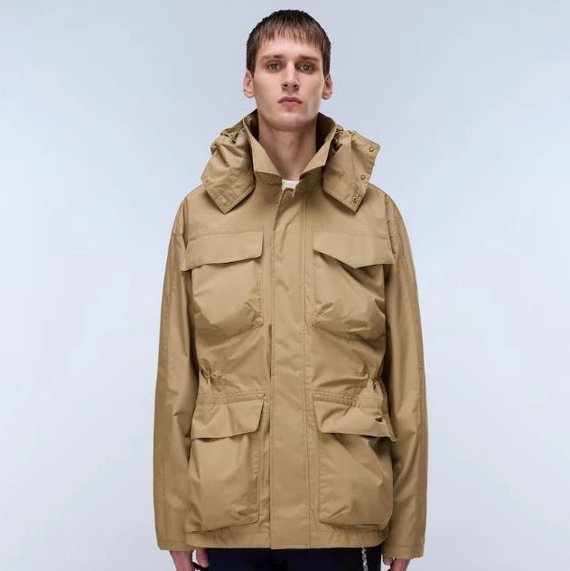 Parka de hombre rivalto impermeable con capucha extraible - Napapijri - Beige

