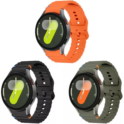 TOPsic Correa para Galaxy Watch 7, 20mm Correa Deportiva de Silicona Correa para Samsung Galaxy Watch 7 40mm 44mm/Galaxy Watch 5 Pro 45mm/Galaxy Watch 6 40mm 44mm/Galaxy Watch 6 Classic 43mm 47mm