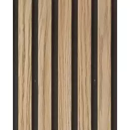 Revestimiento de pared palillería efecto 3D MDF Novo bicolor roble/negro 260x16,7 cm 