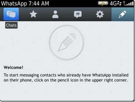 WhatsApp para BlackBerry recibe gran actualización con una nueva interfaz