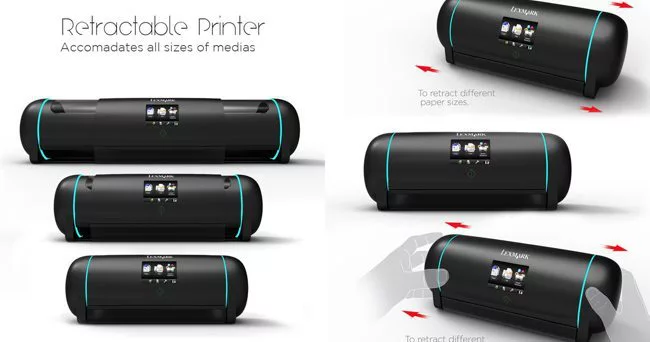 Impresora extensible detalle