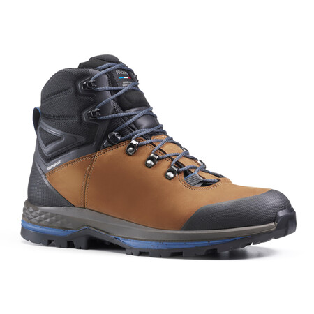Botas De Montana Y Trekking Impermeables De Piel Hombre Forclaz Trek100
