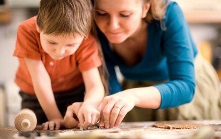 Los niños en la cocina