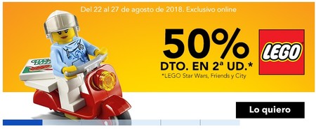 50% de descuento en la segunda unidad en Lego Star Wars, City y Friends en Toys 'r us