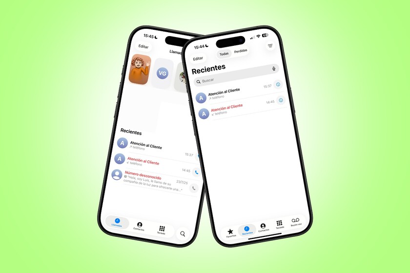 La app Teléfono del iPhone se ha simplificado con iOS 26, pero hay una forma de volver a la versión anterior